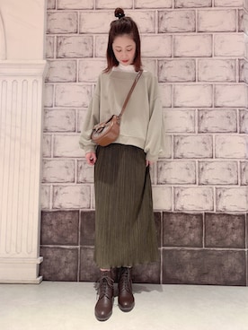 「CONSCIOUS DAY（コンシャスデイ）のアイテム」を使った、maiさん（レディース・160cm）の冬コーディネート