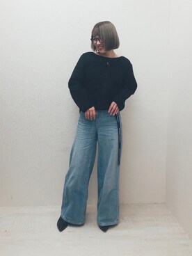 「SUGAR BISKET（シュガービスケット）のアイテム（パンプス）」を使った、skymyさん（レディース・154cm）の秋コーディネート