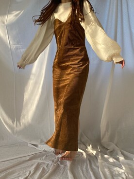 「Amiur（エミレ）のアイテム（オールインワン・サロペット）」を使った、emikaさん（レディース・163cm）の冬コーディネート