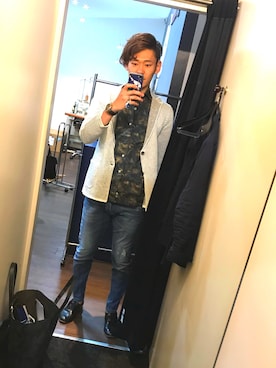 「STUDIOUS（ステュディオス）のアイテム（スリッポン）」を使った、yuuさん（メンズ・182cm）の春コーディネート