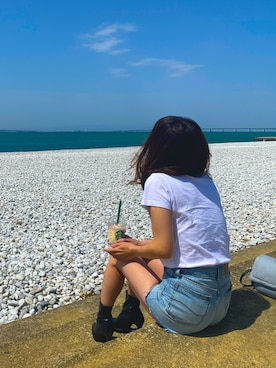 「EGOIST（エゴイスト）のアイテム（パンツ）」を使った、maachaさん（レディース・158cm）の春コーディネート