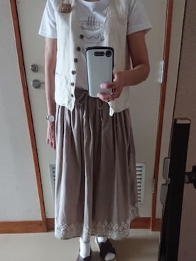 「SM2（エスエムツー）のアイテム（その他アウター）」を使った、美優さん（レディース・163cm）の秋コーディネート