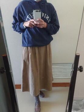 「職場」｜美優さん（レディース・163cm）の冬コーディネート