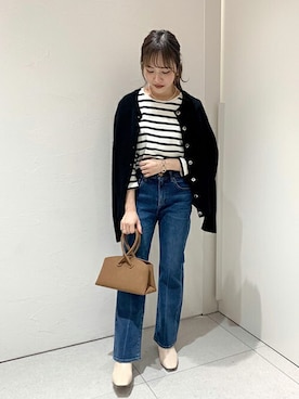 「SLOBE IENA（スローブイエナ）のアイテム（リング）」を使った、SLOBE IENA（STAFF）さん（レディース・154cm）の冬コーディネート