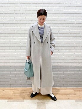 「マリンスタイル」｜「アイテム（その他アウター）」を使った、SLOBE IENA（STAFF）さん（レディース・167cm）の冬コーディネート