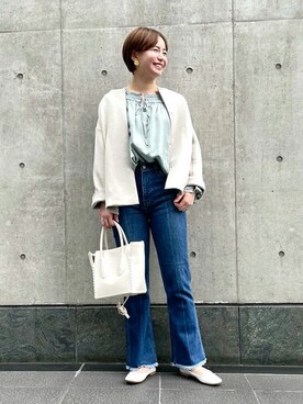 「スローブイエナ」｜「アイテム（ブルゾン）」を使った、SLOBE IENA（STAFF）さん（レディース・160cm）の冬コーディネート