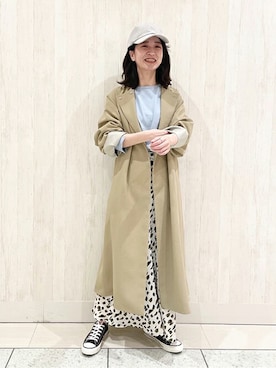 「スローブイエナ」｜「アイテム（その他アウター）」を使った、SLOBE IENA（STAFF）さん（レディース・159cm）の春コーディネート
