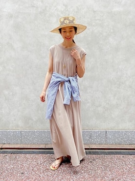 「スローブイエナ」｜「アイテム（アクセサリー）」を使った、SLOBE IENA（STAFF）さん（レディース・158cm）の夏コーディネート