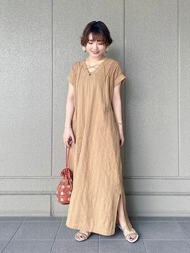 「スローブイエナ」｜「アイテム（アクセサリー）」を使った、SLOBE IENA（STAFF）さん（レディース・152cm）の夏コーディネート