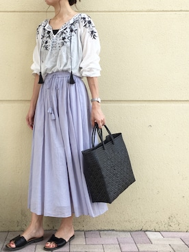 mikaさん（レディース・166cm）の夏コーディネート