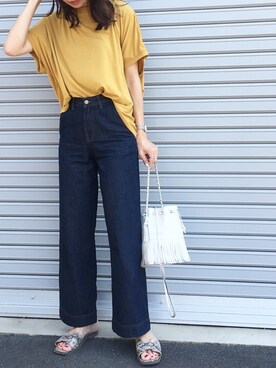 「AZUL ENCANTO」｜「アイテム（サンダル）」を使った、mikaさん（レディース・166cm）の夏コーディネート