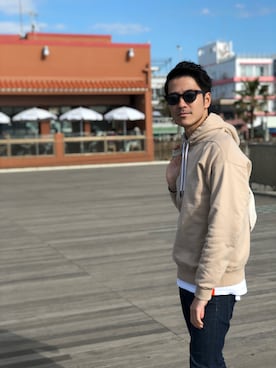 「BLUCO（ブルコ）のアイテム」を使った、しゅんぷーさん（メンズ・184cm）の秋コーディネート