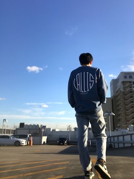 「エアジョーダン1」｜「アイテム（スウェット）」を使った、ままま    さん（メンズ・169cm）の冬コーディネート