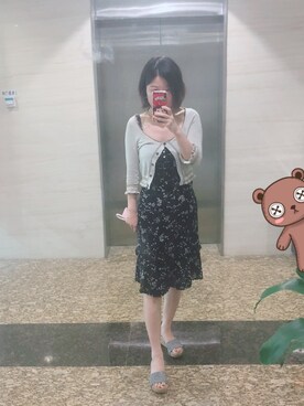 「MK MICHEL KLEIN（エムケーミッシェルクラン）のアイテム（ワンピース/ドレス）」を使った、夭夭鱼さん（レディース・164cm）の夏コーディネート
