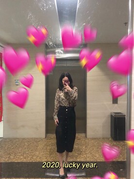 「sandro（サンドロ）のアイテム」を使った、夭夭鱼さん（レディース・164cm）の冬コーディネート