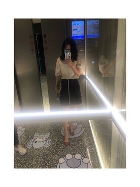 「sandro（サンドロ）のアイテム」を使った、夭夭鱼さん（レディース・164cm）の春コーディネート