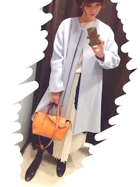「DES PRES（デ・プレ）のアイテム（その他アウター）」を使った、riicoさん（レディース・164cm）の冬コーディネート