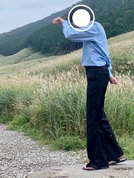 「UNITED ARROWS（ユナイテッドアローズ）の<UNITED ARROWS> イージーケアー サテン セミワイド（シャツ/ブラウス）」を使った、⭐️zawa⭐️さん（メンズ・178cm）の秋コーディネート