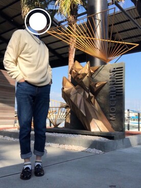 「LASSU&FRISS（ラスアンドフリス）の[ベーシックデザイン] ビットローファー（ローファー）」を使った、⭐️zawa⭐️さん（メンズ・178cm）の秋コーディネート