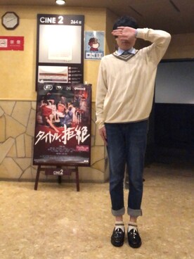 「LASSU&FRISS（ラスアンドフリス）の[ベーシックデザイン] ビットローファー（ローファー）」を使った、⭐️zawa⭐️さん（メンズ・178cm）の秋コーディネート