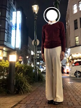 「LASSU&FRISS（ラスアンドフリス）の[ベーシックデザイン] ビットローファー（ローファー）」を使った、⭐️zawa⭐️さん（メンズ・178cm）の冬コーディネート