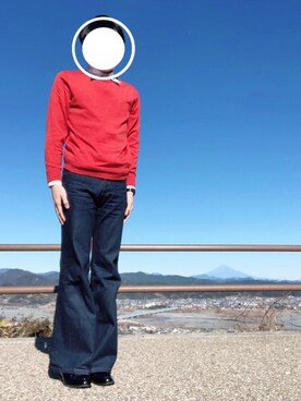 「LASSU&FRISS（ラスアンドフリス）の[ベーシックデザイン] ビットローファー（ローファー）」を使った、⭐️zawa⭐️さん（メンズ・178cm）の冬コーディネート