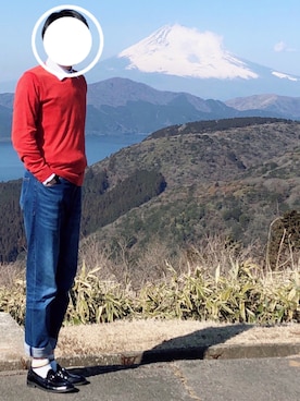 「LASSU&FRISS（ラスアンドフリス）の[ベーシックデザイン] ビットローファー（ローファー）」を使った、⭐️zawa⭐️さん（メンズ・178cm）の冬コーディネート