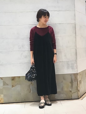 「キンチャクバッグ」｜hiroさん（レディース・157cm）の秋コーディネート