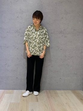 「SUPERGA（スペルガ）のアイテム」を使った、hiroさん（レディース・157cm）の夏コーディネート