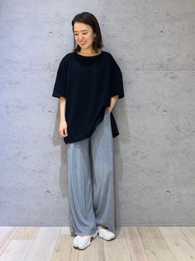 「NIKE（ナイキ）のナイキ エア リフト ブリーズ ウィメンズシューズ / Nike Air Rift Breathe Women's Shoes＜22-29cm 展開＞（サンダル）」を使った、hiroさん（レディース・157cm）の夏コーディネート