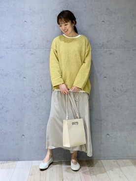 「光沢」｜hiroさん（レディース・157cm）の冬コーディネート