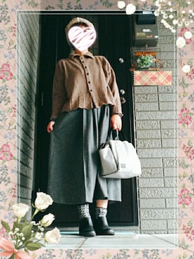「SM2（エスエムツー）のアイテム（ハンチング/ベレー帽）」を使った、SATOMIさん（レディース・160cm）の秋コーディネート