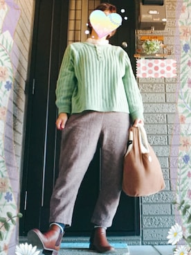 SATOMIさん（レディース・160cm）の冬コーディネート