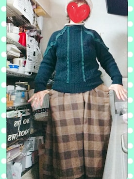 「SM2（エスエムツー）のアイテム（ハンチング/ベレー帽）」を使った、SATOMIさん（レディース・160cm）の冬コーディネート