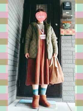 「SM2（エスエムツー）のアイテム（その他アウター）」を使った、SATOMIさん（レディース・160cm）の冬コーディネート