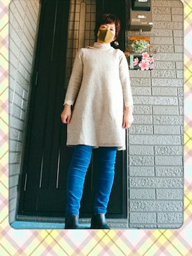 「SM2（エスエムツー）のアイテム（チュニック）」を使った、SATOMIさん（レディース・160cm）の春コーディネート