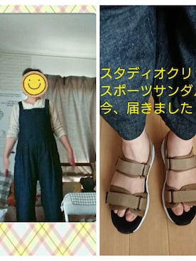 「Sunny clouds（サニークラウズ）のアイテム（サロペット/オーバーオール）」を使った、SATOMIさん（レディース・160cm）の春コーディネート