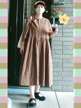 「モカ色」｜SATOMIさん（レディース・160cm）の春コーディネート