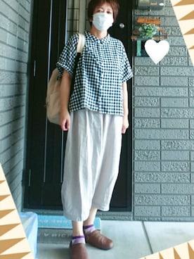 「ブラトップ」｜「アイテム（ソックス/靴下）」を使った、SATOMIさん（レディース・160cm）の夏コーディネート