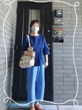 「ラブアンドピース2020」｜「アイテム（サンダル）」を使った、SATOMIさん（レディース・160cm）の秋コーディネート