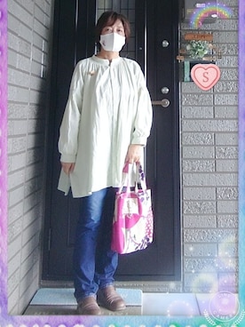 「フェリシモ（フェリシモ）のアイテム（アクセサリー）」を使った、SATOMIさん（レディース・160cm）の春コーディネート