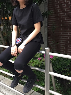 「アイテム（コインケース）」を使った、IMさん（レディース・162cm）の夏コーディネート