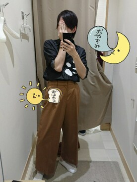 「にゃー（ニャー）のアイテム」を使った、よねこあらさん（メンズ・172cm）の秋コーディネート