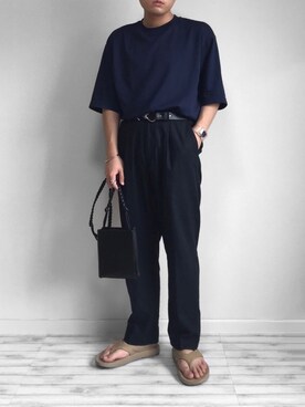 「STUDIOUS（ステュディオス）のアイテム（リング）」を使った、 mochizukitakuyaさん（メンズ・170cm）の夏コーディネート