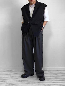 「STUDIOUS(ステュディオス)のアイテム(リング)」を使った、 mochizukitakuyaさん(メンズ・170cm)の夏コーディネート