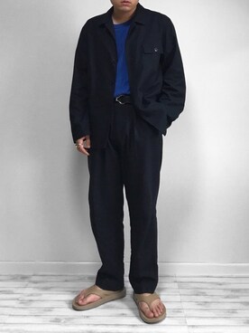 「STUDIOUS(ステュディオス)のアイテム(リング)」を使った、 mochizukitakuyaさん(メンズ・170cm)の夏コーディネート