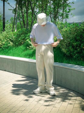 「STUDIOUS(ステュディオス)のアイテム(リング)」を使った、 mochizukitakuyaさん(メンズ・170cm)の夏コーディネート