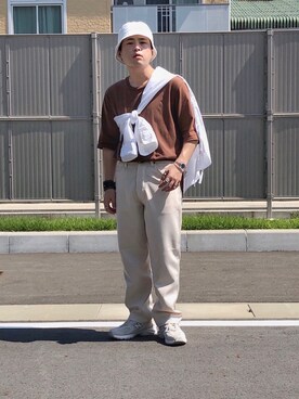 「STUDIOUS(ステュディオス)のアイテム(リング)」を使った、 mochizukitakuyaさん(メンズ・170cm)の夏コーディネート