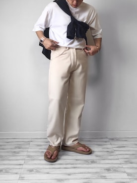 「STUDIOUS(ステュディオス)のアイテム(リング)」を使った、 mochizukitakuyaさん(メンズ・170cm)の夏コーディネート