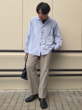  mochizukitakuyaさんの「Maison Margiela “TABI ANKLE 30 MM”ブーツ」を使ったコーディネート